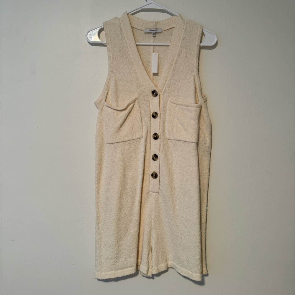 Madewell - cream boucle romper